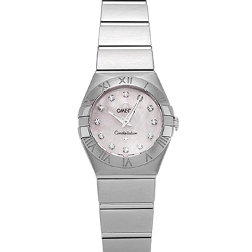 オメガ コンステレーション クォーツ 123.10.24.60.55.001 ホワイトシェル/ダイヤモンド レディース 時計 【中古】【wristwatch】