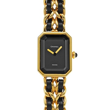 シャネル プルミエール S H0001 ブラック レディース 時計 【中古】【wristwatch】