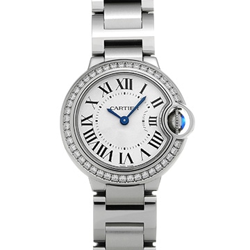 カルティエ バロンブルー ドゥ カルティエ 28mm W4BB0015 シルバー レディース 時計 【中古】【wristwatch】