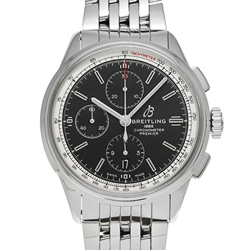 ブライトリング プレミエ クロノグラフ 42 A13315351B1A1 ブラック メンズ 時計 【中古】【wristwatch】