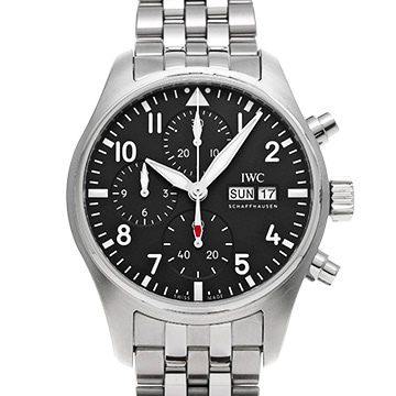 IWC パイロットウォッチ クロノグラフ 41 IW388113 ブラック メンズ 時計 【中古】【wristwatch】