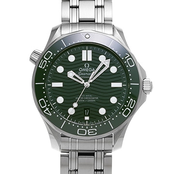オメガ シーマスター ダイバー300 コーアクシャル マスタークロノメーター 210.30.42.20.10.001 グリーン メンズ 時計 【中古】【wristwatch】