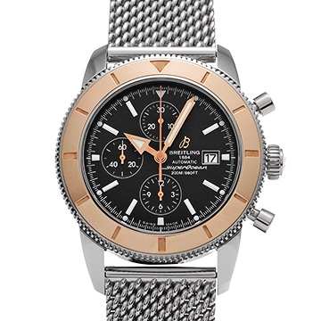 ブライトリング スーパーオーシャン ヘリテージ 46 クロノグラフ U1332012/B908 ブラック メンズ 時計 【中古】【wristwatch】