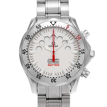 オメガ シーマスター 300 アプネア ジャック・マイヨール 2595.30 シルバー メンズ 時計 【中古】【wristwatch】