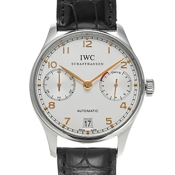 IWC ポルトギーゼ オートマティック 7デイズ IW500114 シルバー メンズ 時計 【中古】【wristwatch】