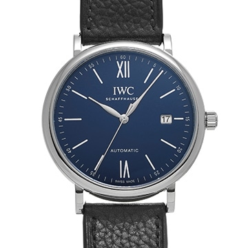 IWC ポートフィノ オートマティック 150イヤーズ IW356518 ブルー メンズ 時計 【中古】【wristwatch】
