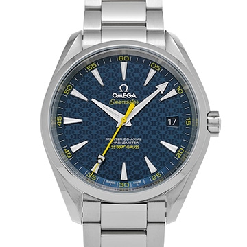 オメガ シーマスター アクアテラ マスターコーアクシャル ジェームズ・ボンド 007 231.10.42.21.03.004 ブルー メンズ 時計 【中古】【wristwatch】