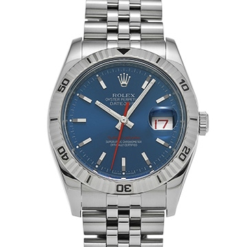 ロレックス デイトジャスト ターノグラフ 116264 ブルー メンズ 時計 【中古】【wristwatch】