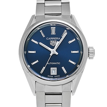 タグ ホイヤー カレラ キャリバー9 WBN2411.BA0621 ブルー レディース 時計 【中古】【wristwatch】