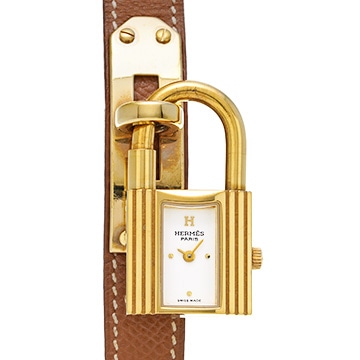 エルメス ケリーウォッチ KE1.201 レッド レディース 時計 【中古】【wristwatch】