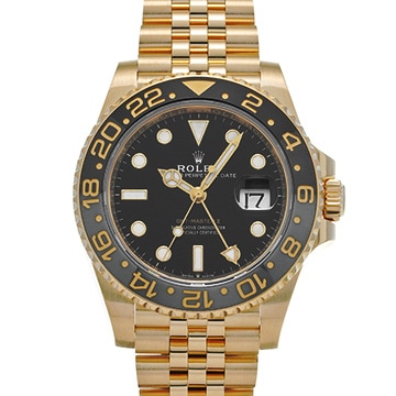 ロレックス GMTマスターII 126718GRNR ブラック メンズ 時計 【中古】【wristwatch】