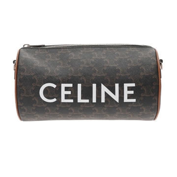 セリーヌ シリンダーバッグ タン 110052EKK トリオンフ キャンバス レディース バッグ 【中古】【bag】