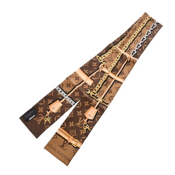 ルイ ヴィトン バンドー モノグラム コンフィデンシャル マロン M78656 シルク100％ レディース 【中古】【other】