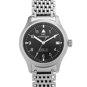 IWC パイロットウォッチ マーク XII IW324102 ブラック メンズ 時計 【中古】【wristwatch】