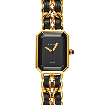 シャネル プルミエール M H0001 ブラック レディース 時計 【中古】【wristwatch】