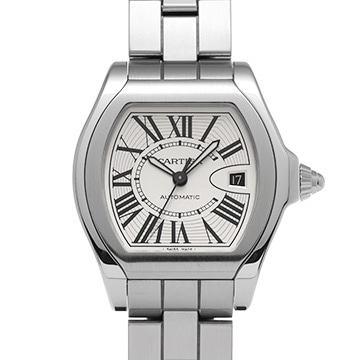 カルティエ ロードスターS LM W6206017 シルバー メンズ 時計 【中古】【wristwatch】