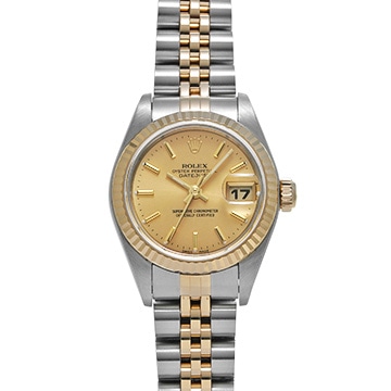ロレックス デイトジャスト 79173 シャンパン レディース 時計 【中古】【wristwatch】