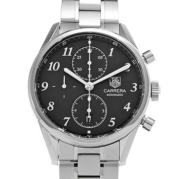 タグ ホイヤー カレラ キャリバーホイヤー01 クロノグラフ CAS2110.BA0730 ブラック メンズ 時計 【中古】【wristwatch】