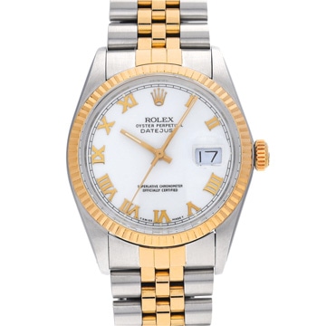 ロレックス デイトジャスト 36 16013 ホワイト メンズ 時計 【中古】【wristwatch】