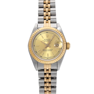 ロレックス デイトジャスト 69173 シャンパン レディース 時計 【中古】【wristwatch】