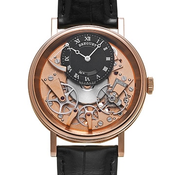 ブレゲ トラディション 7057BR/R9/9W6 ブラック/スケルトン メンズ 時計 【中古】【wristwatch】