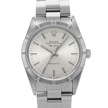 ロレックス エアキング 14010 シルバー メンズ 時計 【中古】【wristwatch】