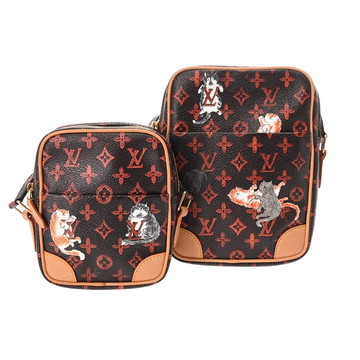 ルイ ヴィトン キャットグラム パナムセット トランスフォームドモノグラム 2019年クルーズコレクション ブラウン/オレンジ M44399 モノグラムキャンバス レディース バッグ 【中古】【bag】