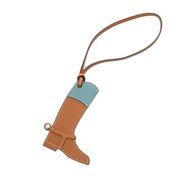 エルメス パドックボッド ブーツ ナチュラルサブレ/ブルーサンシール ヴォーバトラー/ヴォースイフト ユニセックス 【中古】【other】