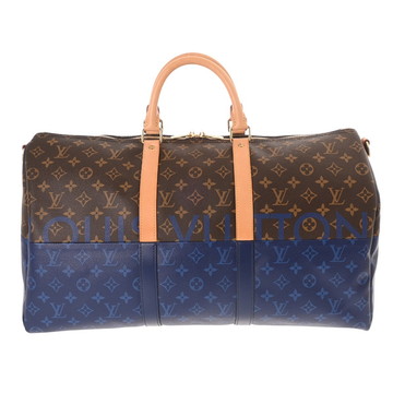 ルイ ヴィトン モノグラムスプリット キーポルバンドリエール 50 ブルー M43861 モノグラムキャンバス ユニセックス バッグ 【中古】【bag】