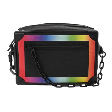 ルイ ヴィトン タイガ ミニ・ソフトトランク ブラック/レインボー M30351 レザー レディース バッグ 【未使用】【bag】