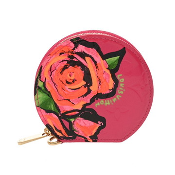 ルイ ヴィトン モノグラムヴェルニ ポルトモネシャポー ローズポップ M93690 ヴェルニ メンズ 財布 【中古】【purse】