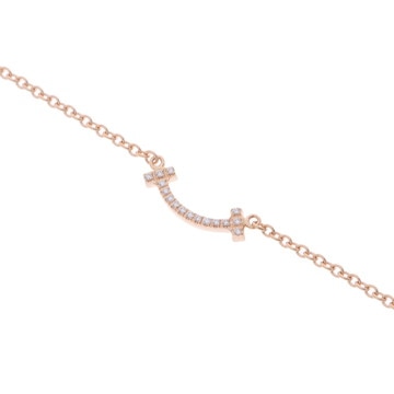 ティファニー Tスマイル ミニ ブレスレット ゴールド K18ピンクゴールド PG レディース ジュエリー 【中古】【jewelry】