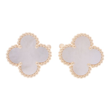 ヴァン クリーフ&アーペル ヴィンテージアルハンブラ ピアス ゴールド VCARA44100 K18イエローゴールド YG レディース ジュエリー 【中古】【jewelry】