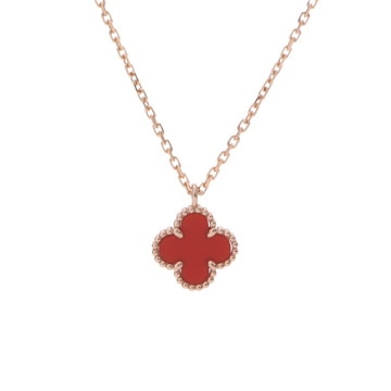 ヴァン クリーフ&アーペル スウィートアルハンブラネックレス ゴールド VCARN59M00 K18ピンクゴールド PG レディース ジュエリー 【中古】【jewelry】