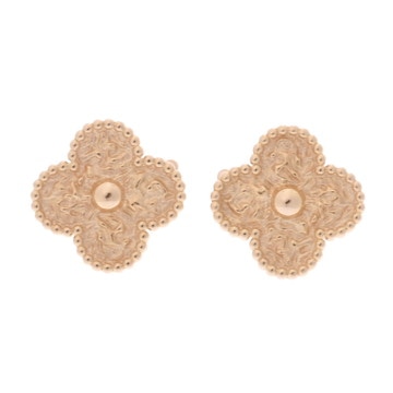 ヴァン クリーフ&アーペル ヴィンテージアルハンブラ ピアス ゴールド VCARO1IH00 K18イエローゴールド YG レディース ジュエリー 【中古】【jewelry】