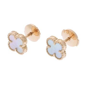 ヴァン クリーフ&アーペル スウィートアルハンブラ ピアス ゴールド K18イエローゴールド YG レディース ジュエリー 【中古】【jewelry】