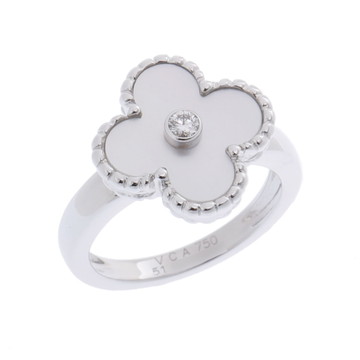 ヴァン クリーフ&アーペル ヴィンテージアルハンブラリング #51 シルバー K18ホワイトゴールド WG レディース ジュエリー 【中古】【jewelry】