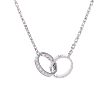 カルティエ ベビーラブネックレス  シルバー B7013700 K18ホワイトゴールド WG レディース ジュエリー 【中古】【jewelry】