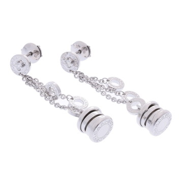 ブルガリ B.ZERO1エレメント ピアス 1PD シルバー K18ホワイトゴールド WG レディース ジュエリー 【中古】【jewelry】