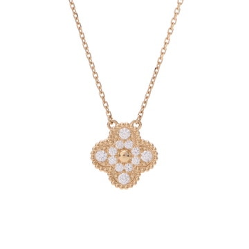 ヴァン クリーフ&アーペル ヴィンテージアルハンブラ ネックレス ゴールド VCARA45300 K18イエローゴールド YG レディース ジュエリー 【中古】【jewelry】