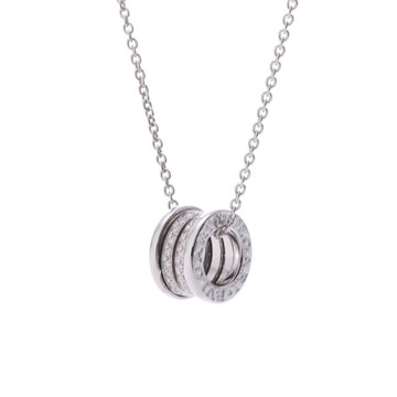ブルガリ B.ZERO1ネックレス シルバー K18ホワイトゴールド WG レディース ジュエリー 【中古】【jewelry】