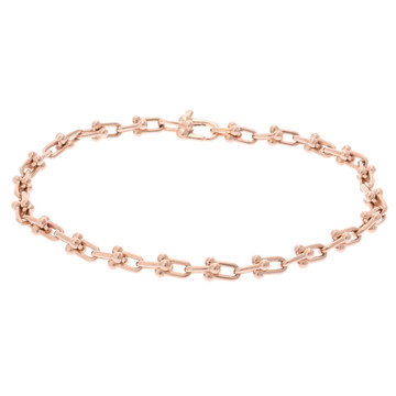 ティファニー ハードウェア マイクロリンク ブレスレット ゴールド K18ピンクゴールド PG レディース ジュエリー 【中古】【jewelry】