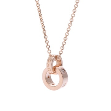 ブルガリ ローマンソルベ ネックレス ゴールド K18ピンクゴールド PG レディース ジュエリー 【中古】【jewelry】