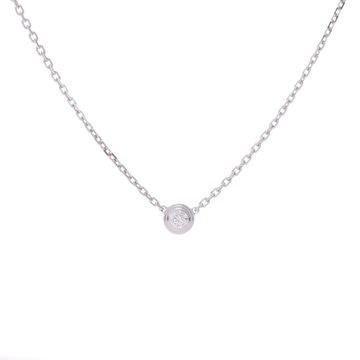 カルティエ ダムールネックレス XS シルバー K18ホワイトゴールド WG レディース ジュエリー 【中古】【jewelry】