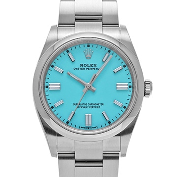 ロレックス オイスターパーペチュアル 36 126000 ターコイズブルー メンズ 時計 【中古】【wristwatch】