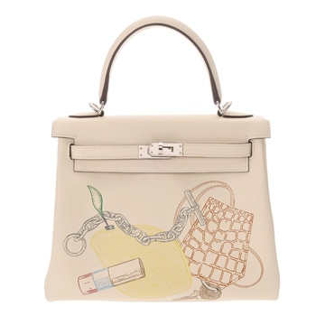 エルメス ケリー 25 内縫い インアンドアウト 2WAY ナタ ヴォースイフト レディース バッグ 【中古】【bag】