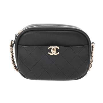 シャネル マトラッセ カメラバッグ ブラック AS0137 ゴートスキン レディース バッグ 【中古】【bag】