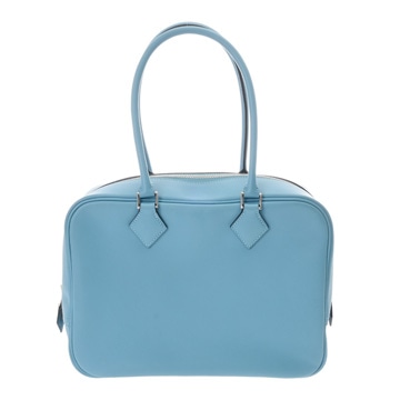 エルメス プリュム 28 ヴェルソ ブルーノール/ルージュクー ヴォースイフト レディース バッグ 【中古】【bag】