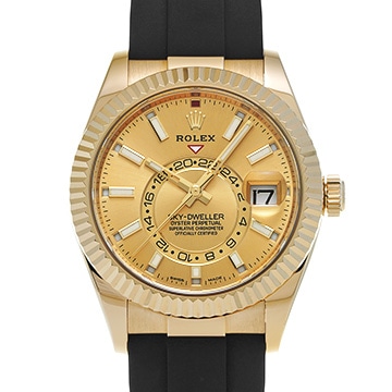 ロレックス スカイドゥエラー 326238 シャンパン メンズ 時計 【中古】【wristwatch】