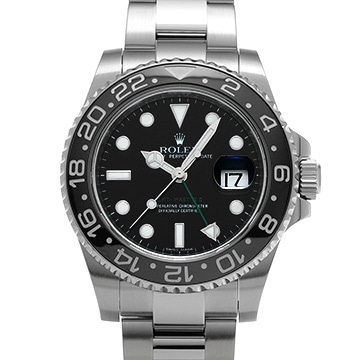 ロレックス GMTマスターII 116710LN ブラック メンズ 時計 【中古】【wristwatch】
